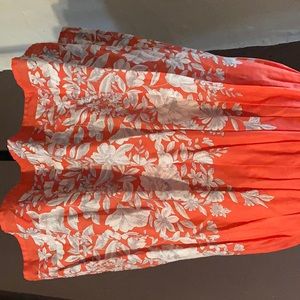 B. Darlin Peach colored Dress w/white flowers